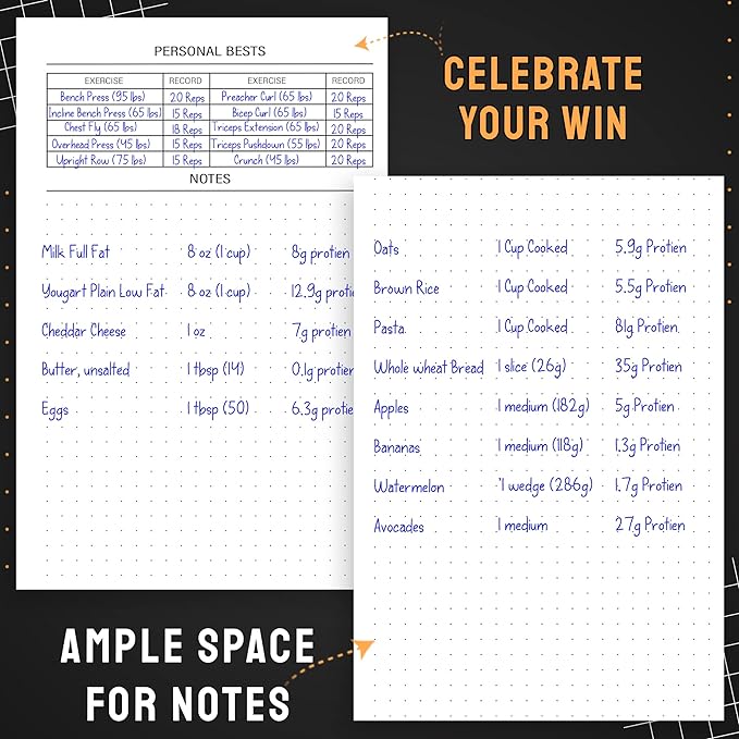 Nextnoid Hardcover Fitness Journal Workout Planner for Men & Women - A5 Sturdy Workout Log Book to Track Gym & Home Workouts - Dark Green