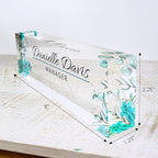 ARTBLOX | Custom Name Plate for Desk, Office Decor, Teacher Desk Name Plate, Teacher Gift, School Counselor Gift, Gift for Women, Teacher Appreciation