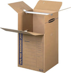 Bankers Box Tall Wardrobe Box 3 Pack, Tape-Free Design, 24" x 24"x 40"(7710501)
