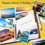 ZHADDLI Glossy Photo Paper 8.5 x11,Inkjet Photo Printer Paper, instant DryPicture Paper for Dly chip Bag, Flyers,Cards, Calendars andBrochures(180gsm/48lb)