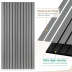 AUTORIFIC Wood Veneer Sound Panels, 10 Pack 47.2”x23.6” Wall Panels, Decorative Acoustic Panels for Walls, for Office,Home Theater,Studio,Living Room, Gray Oak(Mitred)