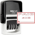 MaxMark Office Self Inking Date Stamp with Phrase Paid - Red Ink
