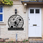 Dyoart Custom Honey Bee Metal Sign | Personalized Metal Bee Wall Art | Custom Garden Signs Outdoor Metal | Bee Hive Decor | Gift for Gardener Bee Keeper | Funny Bee Wall Decor for Home Garden Yard
