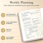 Mantra Planner 2026 Planner, Daily Journal & Gratitude Journal All-In-One with To Do List, Self Care Prompts & Habit Tracker - 7 x 10 - Evening