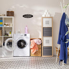 Laundry Room Door Sign for Business and Home，Self-adhesive Waterproof Cute Laundry Room Door Sticker Decals for House, Apartment, Hotel Laundromat Decor（Black）