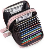 GOIACII Small Genuine Leather Wallet for Women, RFID Blocking Credit Card Holder Wallet