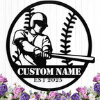 Personalized Baseball Metal Sign, Custom Baseball Signs Wall Art, Custom Name Sign for Player, Boys Room Decor, Sports Wall Decor, Gift for Boys, Team, Dad, Man
