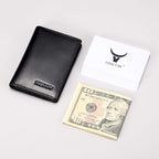Leather Business Card Case Holder for Men & Women, Italian Calfskin