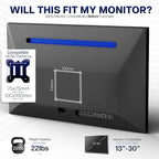 VIVO Dual Monitor Desk Mount, Heavy Duty Fully Adjustable Steel Stand, Holds 2 Computer Screens up to 30 inches and Max 22lbs Each, White, STAND-V002W
