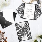 100 Sheets Black Shimmer Cardstock 8.5 x 11 Metallic Paper, Goefun 80lb Halloween Card Stock Letter Size Sheets for Invitations, Scrapbooking, Crafts, Graduations