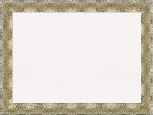 Amanti Art White Cork Board for Wall, 24x32 Vision Board with Gold Frame, Medium Corkboard Office Decor for Home Organization, Casual Corkboard Pinboard to display items for home organization