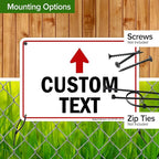 Custom Arrow,Custom Directional Sign, Up Arrow,7x10 Inches, 55 mil thick HDPE (high density polyethylene) Made in USA by My Sign Center