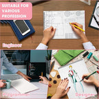 Engrowtic 1 Pack Top Spiral Graph Paper Notebooks 8.7 X11.4 Inch A4 Grid Paper Notepad 70 Sheet Memo Steno Pad for Engineering Writing Sketching Drawing School Office Supplies (Pink)