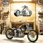 Custom Motorcycle Metal Sign Personalized Biker Name Sign Motorcycle Wall Art Motorbike Signs Garage/Man Cave Decor Gift for Bikers Men Husband