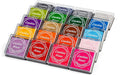 Lsushine Craft Ink Pad Stamps Partner DIY Color,20 Colors Rainbow Finger Ink pad for Kids (Pack of 20)
