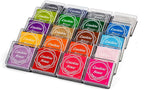 Lsushine Craft Ink Pad Stamps Partner DIY Color,20 Colors Rainbow Finger Ink pad for Kids (Pack of 20)
