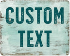 Custom Sign, Custom Street Sign, 11 Font Colors, 13 Font Styles, 4 Hole Options, 22 Sizes, 24x30 Inches, Rust Free DiBound, Fade Resistant, Made in USA by My Sign Center (Shabby Chic)