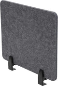 ReFocus Raw Clamp-On Acoustic Desk Divider Mounted Privacy Panel Set – Reduce Noise & Visual Distractions for Office, Study (Anthracite Gray, 4× Panels (20.9"×16"))
