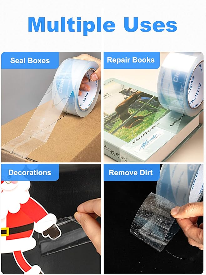 JARLINK Clearer Packing Tape 36 Rolls, Heavy Duty Packaging Tape for Shipping Packaging Moving Sealing, 2.7mil Thick, 1.88 inches Wide, 60 Yards Per Roll, 2160 Total Yards