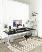 YSAGi Non-Slip Leather Desk Pad XL Size, Waterproof Laptop Computer Desk Keyboard Mat, Table Protector Blotter Mat, Large Mouse Pad for Office/Work/Home/Decor(Black, 47.2" x 23.6")-No Band