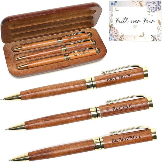 Christian Gifts for Women Men Pen Set Faith Based Spiritual Religious Gift for Women Cute Inspirational Pens for Bible Journaling No Bleed Biblical Gift Motivational Pens for Her Nurse Christian Stuff