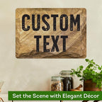 Custom Sign, Custom Street Sign, 11 Font Colors, 13 Font Styles, 4 Hole Options, 22 Sizes, 10x14 Inches, Rust Free DiBound, Fade Resistant, Made in USA by My Sign Center (Stone)