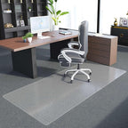 Office Chair Mat for Carpet - Clear Thick Desk Chair Mat for Carpet Plastic Floor Mats for Rolling Work and Gaming Chairs with Studs for Low Pile, Flat and No Carpeted Floors