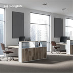 Olanglab Acoustic Panels 2 Pack, 48''x24'' Large Sound Panels, Fabric Wrapped Sound Proof Foam Panels for Walls, Sound Absorbing Panels for Recording Studio Acoustical Treatments (Dark Gray)