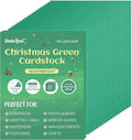 25 Sheets Christmas Green Cardstock - 8.5'' x 11'' 92lb Double-sided Cover Card Stock 250gsm Heavyweight Paper for Art Crafts Business Cards Party Décor UAP13GR