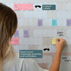Own the Year 2026 GIANT Wall Calendar | 4ft x 3ft Full Year Dry Erase Large Planner, January '26 to December '26 Big Whiteboard Wall Calendar with Markers, Sticky Notes & Mounting Kit, Jumbo Quarterly Layout for Home or Office