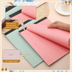 Fuutreo 8 Pcs 8.5'' x 11'' Colored Legal Pad Writing Pads Narrow Ruled 50 Sheets Per Notepad Perforated Writing Notepad Office Supplies for College Office Business (Bohemian Color)