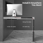 YECAYE 94.2in Cable Management, Cable Organizer,Adhesive Mount Cord Organizer for Desk, Cord Organizer, No-Drill Desk Wire Management for Home Office, Baby proofing, Black