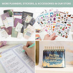 bloom daily planners 2026 Hardcover Calendar Year Goal & Vision Planner (January to December) - Monthly & Weekly Agenda Organizer - 7.5" x 9" - Eucalyptus, White