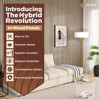 Avana Acoustic Wood Wall Panels – 94.4 x 12.6 Inch White Oak Acoustic Panels 4 PCs – Wall Panels For Interior Wall Decor for Homes, Offices, Studios – Pleasing Design Wood Panels For Wall