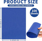 100 Sheets Navy Blue Cardstock - 8.5 X 11 Inches Art Crafts Construction Paper, 92lb/250gsm Heavy Weight Thick Card Stock Paper for Printer, DIY Cards Making, Invitations, Scrapbooking UAP24NB100