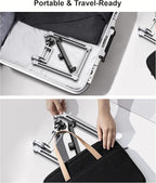 YICOSUN Tablet Arm Mount with Super Grip, Adjustable Foldable Holder & Heavy Duty Aluminum 360° Rotating Clamp for iPad, Phone, Monitor, Kindle - Universal for Desk, Bed, Kitchen - Silver