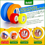 Colored Masking Tape Painters Tape 12 or 8 Pack 1 inch or 0.6 Inches for Arts & Crafts Labeling Coding Whiteboard Thin Paper Tape Craft Classroom School Supplies Wire Management Scrapbook Decoration