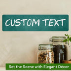 Custom Sign, Custom Street Sign, 11 Font Colors, 13 Font Styles, 4 Hole Options, 22 Sizes, 3x12 Inches, Rust Free DiBound, Fade Resistant, Made in USA by My Sign Center (Chalkboard Green)