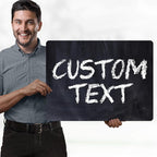 Custom Sign, Custom Street Sign, 11 Font Colors, 13 Font Styles, 4 Hole Options, 22 Sizes, 18x24 Inches, Rust Free DiBound, Fade Resistant, Made in USA by My Sign Center (Chalkboard Black)