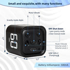 VEWINGL Cube Productivity Timer, 5/10/30/60 Min Presets + Custom Countdown, Silent/Vibrate/Sound Alarm, Pause & Resume, Desk Timer for Work, Study, Tasks, Kitchen