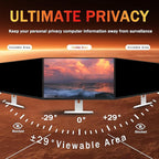 [2 Pack] 27 Inch Computer Monitor Privacy Screen for 16:9 Aspect Ratio - Privacy Shield and Anti-Glare Blue Light Protector Removable Eye Protection, Anti Spy Screen Protector Film