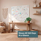 Own the Year 2026 GIANT Wall Calendar | 4ft x 3ft Full Year Dry Erase Large Planner, January '26 to December '26 Big Whiteboard Wall Calendar with Markers, Sticky Notes & Mounting Kit, Jumbo Quarterly Layout for Home or Office
