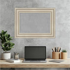 Amanti Art Silver Framed Magnetic Board 18x24 Small Vision Board for use with Magnets, 100% Metal Sheet to Display Items as Office Decor or for Home Organization in mudroom, Kitchen or Kids Room