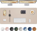 Extra Large Desk Mat - 55"x 17" Non-Slip Desk Pad for Office and Home - Ideal for Large Mouse Pad and Desk Mats on Top of Desks(Beige)
