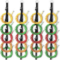 Wowangce 4 Pcs Extension Cord Organizers and Storage Garage Extension Cord Holder with 5 Slots Organizer Black Cord Organizer Straps for Vertical Space Cable Hose Rope String Lights