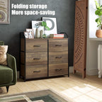 ALeesing 6 Panel Wood Room Divider Fully Assembled, Decorative Room Dividers and Folding Screens, 5.6Ft Room Divider Screen Freestanding Partition Wall Dividers for Home Bedroom Office, Dark Brown