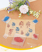 UCEC 7 Pieces Acrylic Stamp Block Clear Stamping Tools Set with Grid Lines Stamps for Crafting, Scrapbooking & Stamping Supplies Card Making, Assorted Sizes