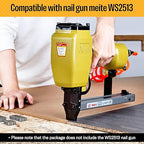 meite Corrugated Fasteners MC112 25 Gauge 1-Inch Crown 1/2-Inch Length Staples Corrugated W Fasteners for Pneumatic Corrugated Tools, for Woodworking Projects (1,200 Counts/Box)