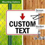 Custom Arrow Directional Sign, 18x24 Inches, Rust Free .063 Aluminum, Fade Resistant, Made in USA by My Sign Center