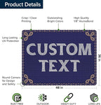 Custom Sign, Custom Street Sign, 11 Font Colors, 13 Font Styles, 4 Hole Options, 22 Sizes, 36x48 Inches, Rust Free DiBound, Fade Resistant, Made in USA by My Sign Center (Fauxsaic 1)
